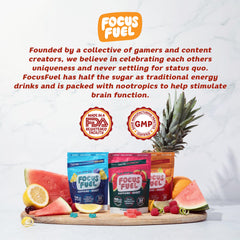 Detalle de la tabla nutricional FocusFuel para revisar nutrientes y cafeína