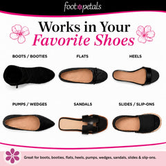 Foot Petals tres pares en paquete listos para reemplazo y uso diario