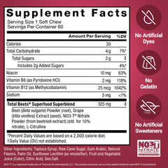 Force Factor remolacha y extracto primer plano que evidencia origen natural
