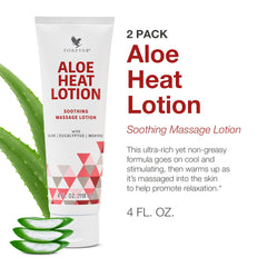 Forever Living Aloe Heat Lotion textura cremosa para masaje nutritivo