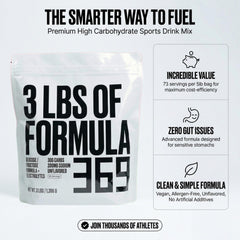 Formula 369 sobre mesa minimalista con vaso, opción limpia y sin aditivos