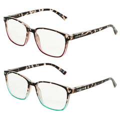 Foster Grant frontal pack mostrando ambos pares y estilo versátil