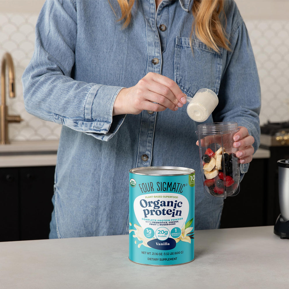 Four Sigmatic batido preparado con polvo, mezcla rápida y sabor natural