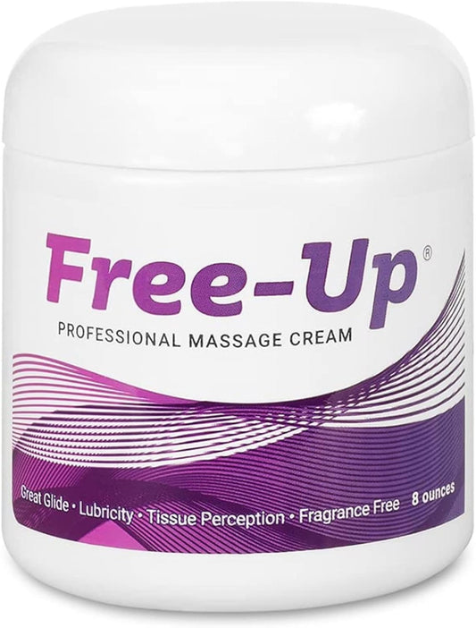 Free‑Up tarro 8 oz frontal mostrando envase profesional y uso clínico