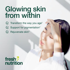 Fresh Nutrition comparación de tamaño del frasco para referencia visual