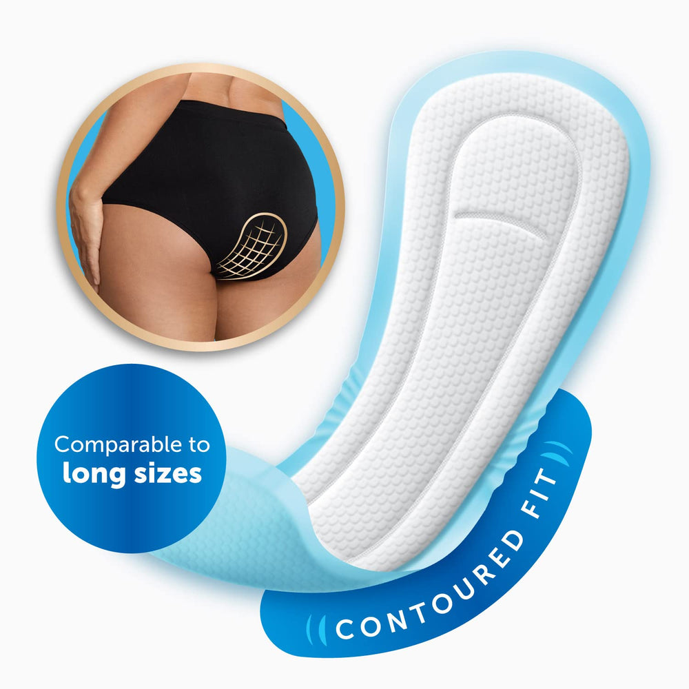 Fresh Start primer plano del núcleo absorbente que mantiene la piel seca