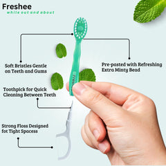 Freshee perla de pasta preparada para activar frescura de menta al cepillar