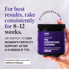 Freshly Moms etiqueta con lista de ingredientes, clarifica composición de hierbas ayurvédicas