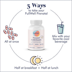 FullWell multivitamínico en mesa de desayuno mostrando uso cotidiano