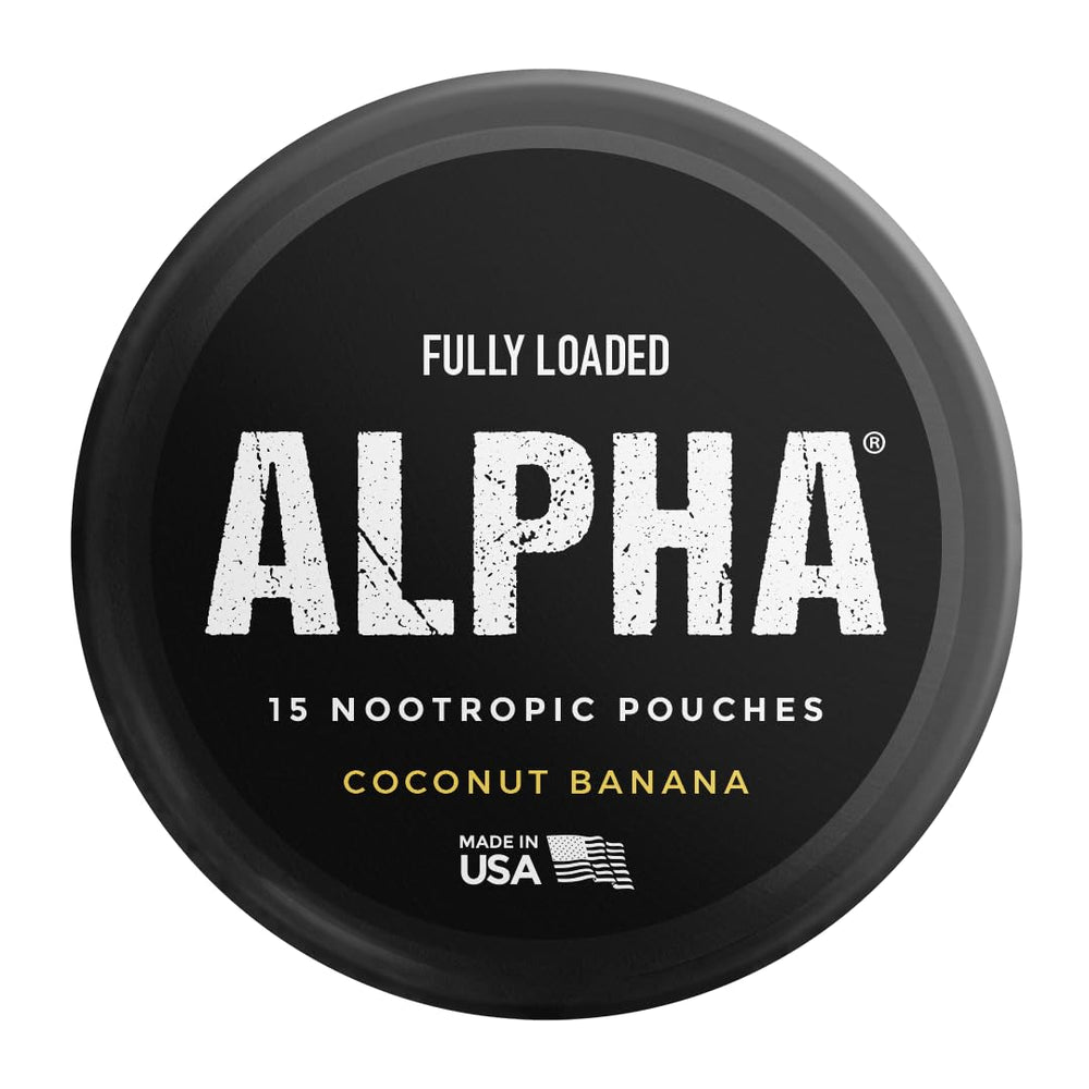 Etiqueta de ingredientes de Fully Loaded Alpha mostrando Alpha GPC y L‑Tyrosine