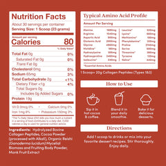 Polvo de Further Food colágeno textura fina listo para mezclar y aportar proteína limpia