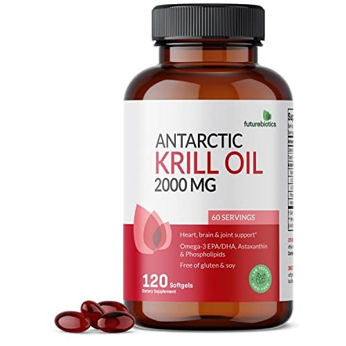 Futurebiotics aceite-krill-antartico-2000mg-botella: apoyo diario de omega-3 y astaxantina