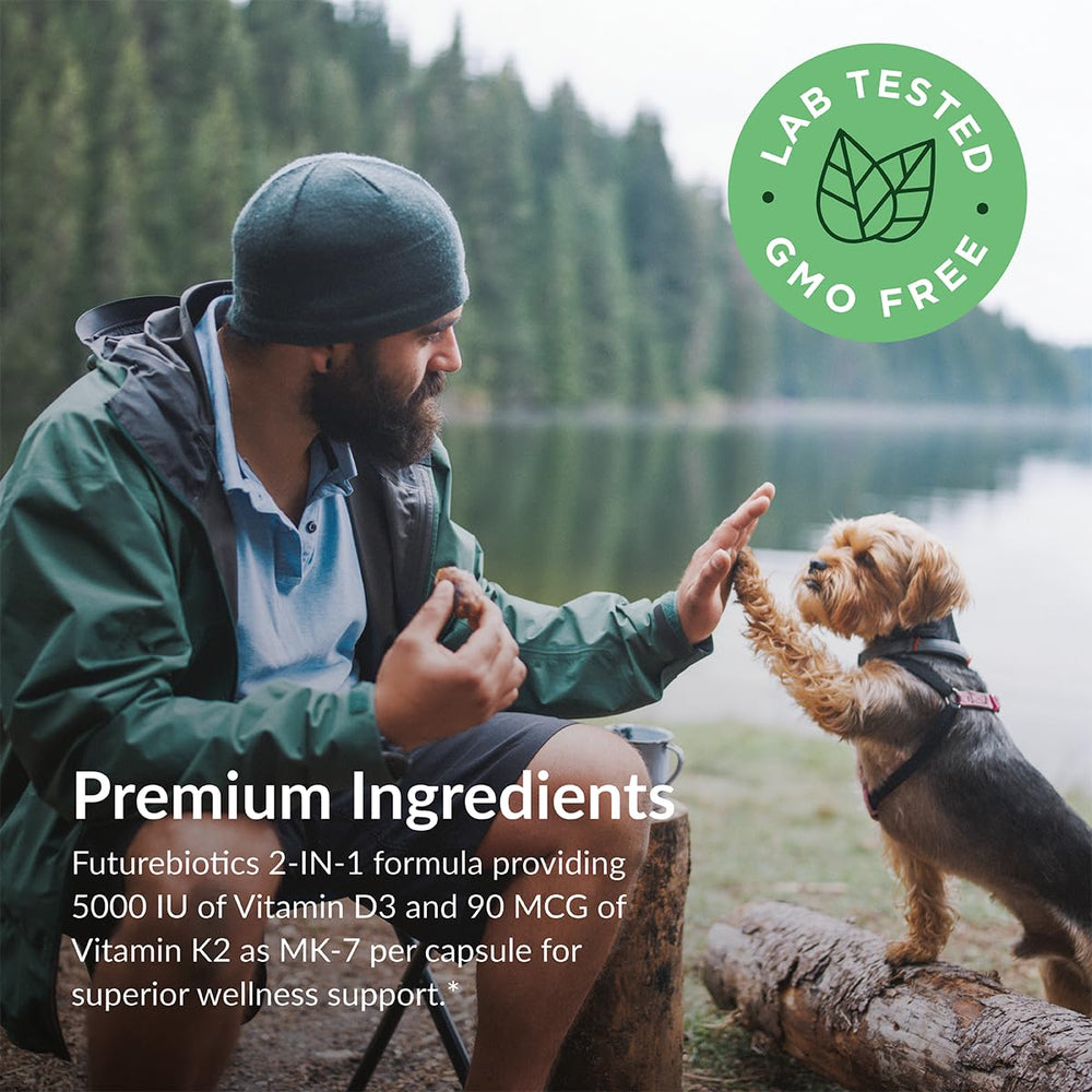 Cápsulas Futurebiotics en mano para uso diario.