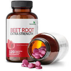 Futurebiotics comparación de tamaño con moneda para referencia clara