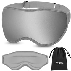 FYGRIP máscara frontal gris mostrando forma 3D y bloqueo de luz