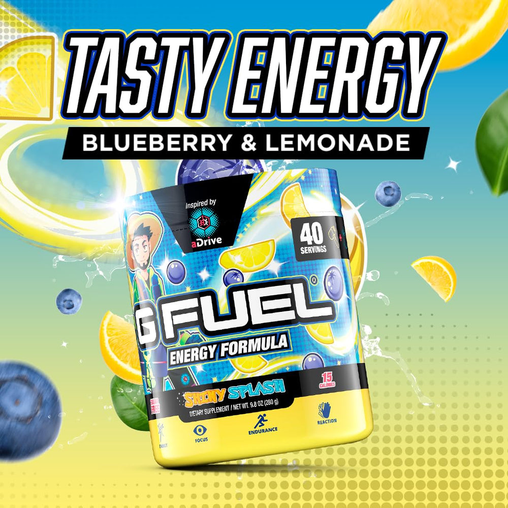 G Fuel aDrive porción en cuchara mostrando dosificación clara