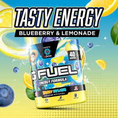 G Fuel aDrive porción en cuchara mostrando dosificación clara