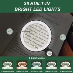 GABORISH anillo de 36 LEDs iluminación uniforme y reducción de sombras