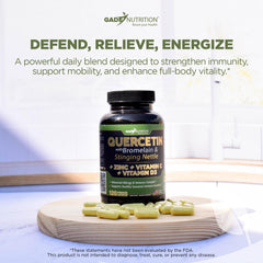 Gade Nutrition frasco abierto con cápsulas desplegadas para presentación