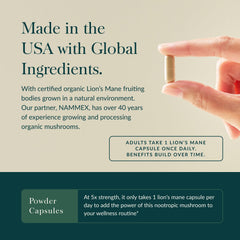 Gaia Herbs detalle de etiqueta con certificación USDA Organic visible