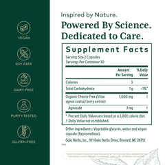 Gaia Herbs PRO cápsula abierta con extracto y facilidad de absorción