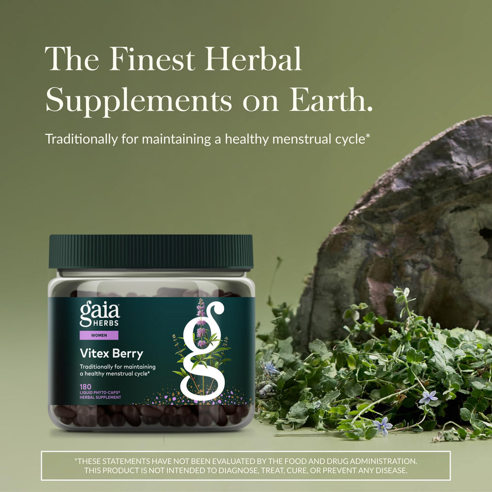 Gaia Herbs cápsula abierta con extracto mostrando aspecto y pureza