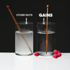 Gains in Bulk mezcla en vaso clara, rápida disolución y consumo fácil