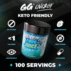 Gamer Supps primer plano del polvo finamente texturizado y mezcla fácil