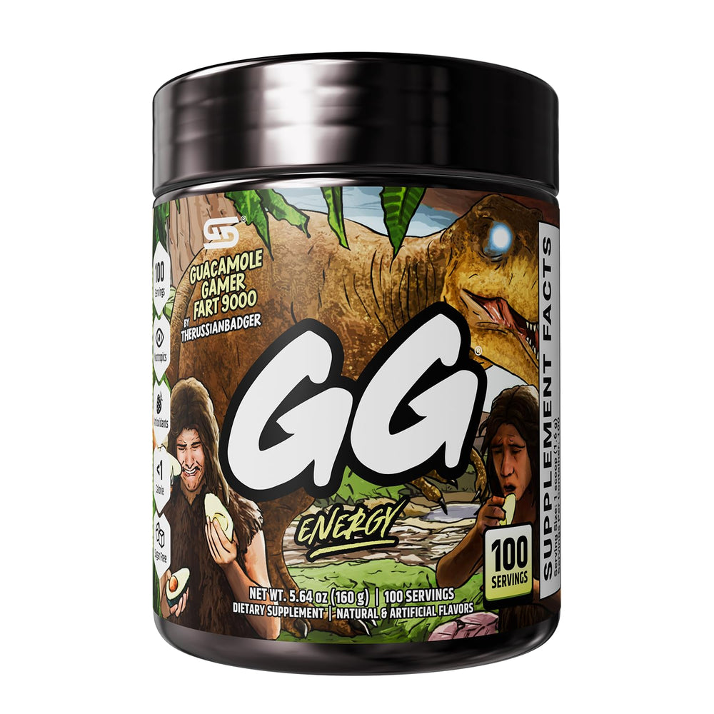 Gamer Supps bote frontal mostrando la marca y servicio, beneficio claridad rápida