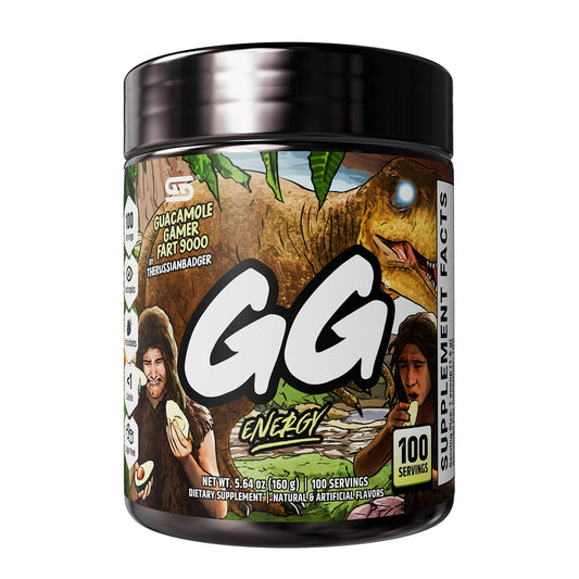 Gamer Supps bote frontal mostrando la marca y servicio, beneficio claridad rápida