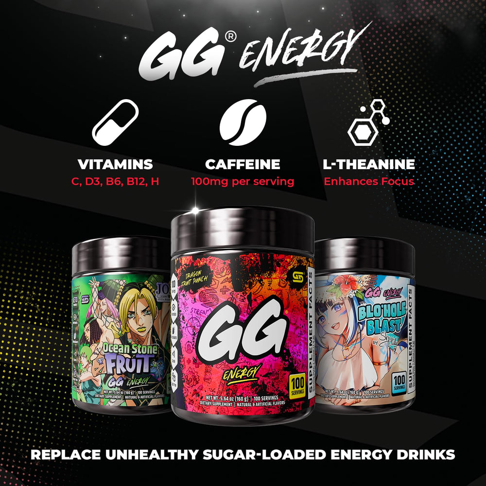 Gamer Supps etiqueta con vitaminas y mezcla nootrópica clara y sin rellenos