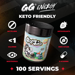 Gamer Supps polvo en primer plano mostrando textura fina y mezcla