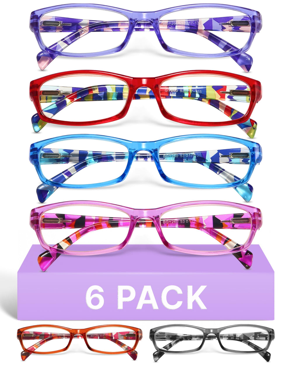 Gaoye vista frontal del pack y beneficio de múltiples pares