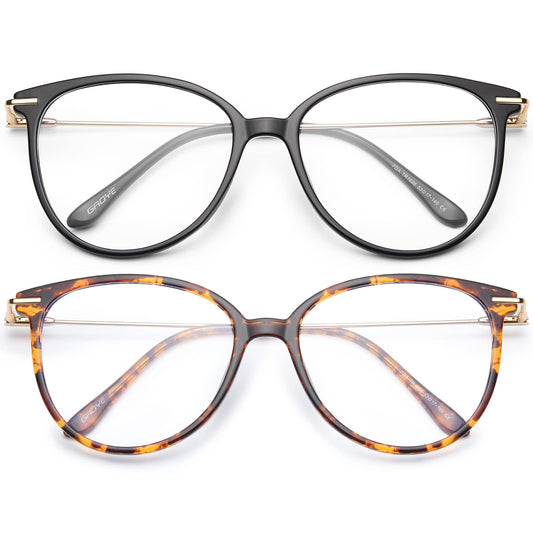Gaoye gafas redondas pack frente mostrando diseño y protección