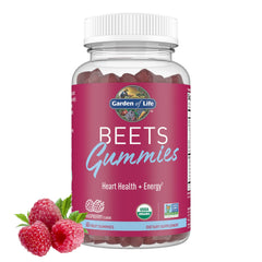 Garden of Life envase frontal BEETS gomitas con beneficios para circulación