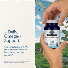 Garden of Life botella abierta con 60 softgels lista para uso