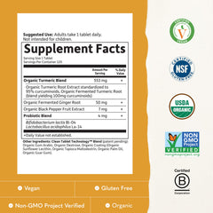 Etiqueta Garden of Life con certificaciones orgánicas y sin gluten