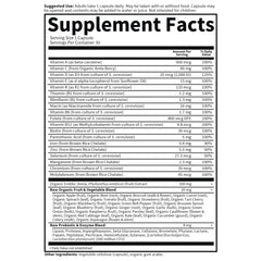 Garden of Life etiqueta nutricional ampliada con información clara