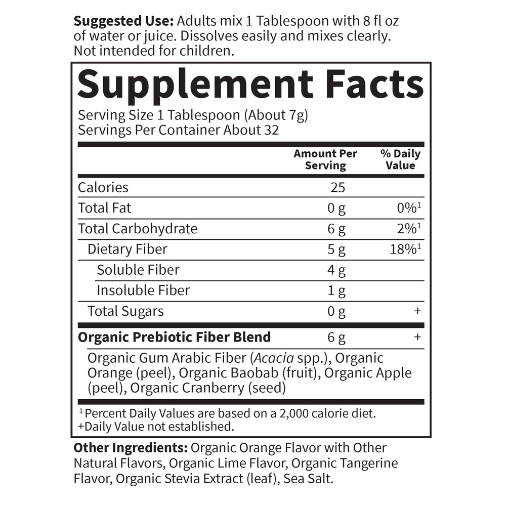 Garden of Life etiqueta con certificaciones orgánicas y sin gluten visibles