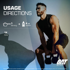 GAT SPORT envase en manos para comparar tamaño y cantidad de 200 servicios