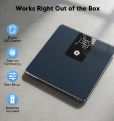 Pantalla de app Fit Profile sincronizada con la báscula GE