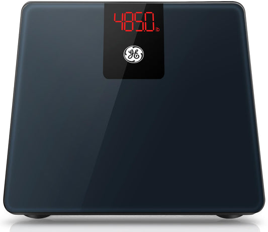 GE báscula frontal con pantalla LED brillante para lectura rápida