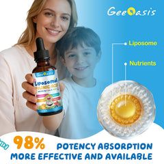 Geeoasis textura del líquido color claro mostrando formulación estable y sabor natural