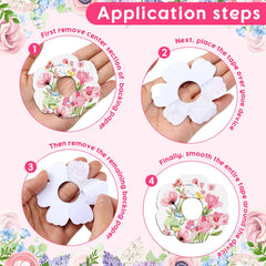Geiserailie etiqueta y diseño floral, aporta estética discreta al sensor