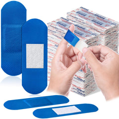 Geiserailie empaque frontal azul con 400 vendajes, visibilidad para control