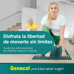 Deportista usando Genacol demostrando soporte para movilidad y rendimiento