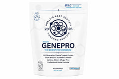GENEPRO GEN. 3 envase frontal mostrando diseño y porciones