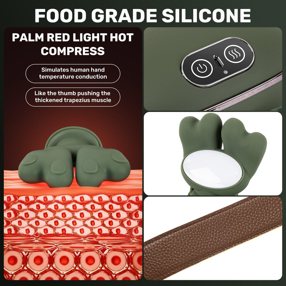 Massager Master Bionic: diseño ergonómico tipo mano para mayor alcance.