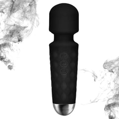 generic mini masajeador de mano, negro claro, ideal para relajación diaria en casa