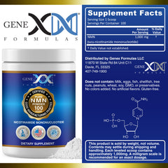 Genex Formulas polvo disolviéndose en un vaso para preparación rápida